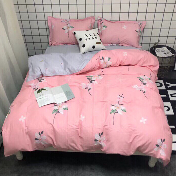 Bộ Drap Và Chăn Chần Cotton Lụa Hàn Quốc NM5-C501