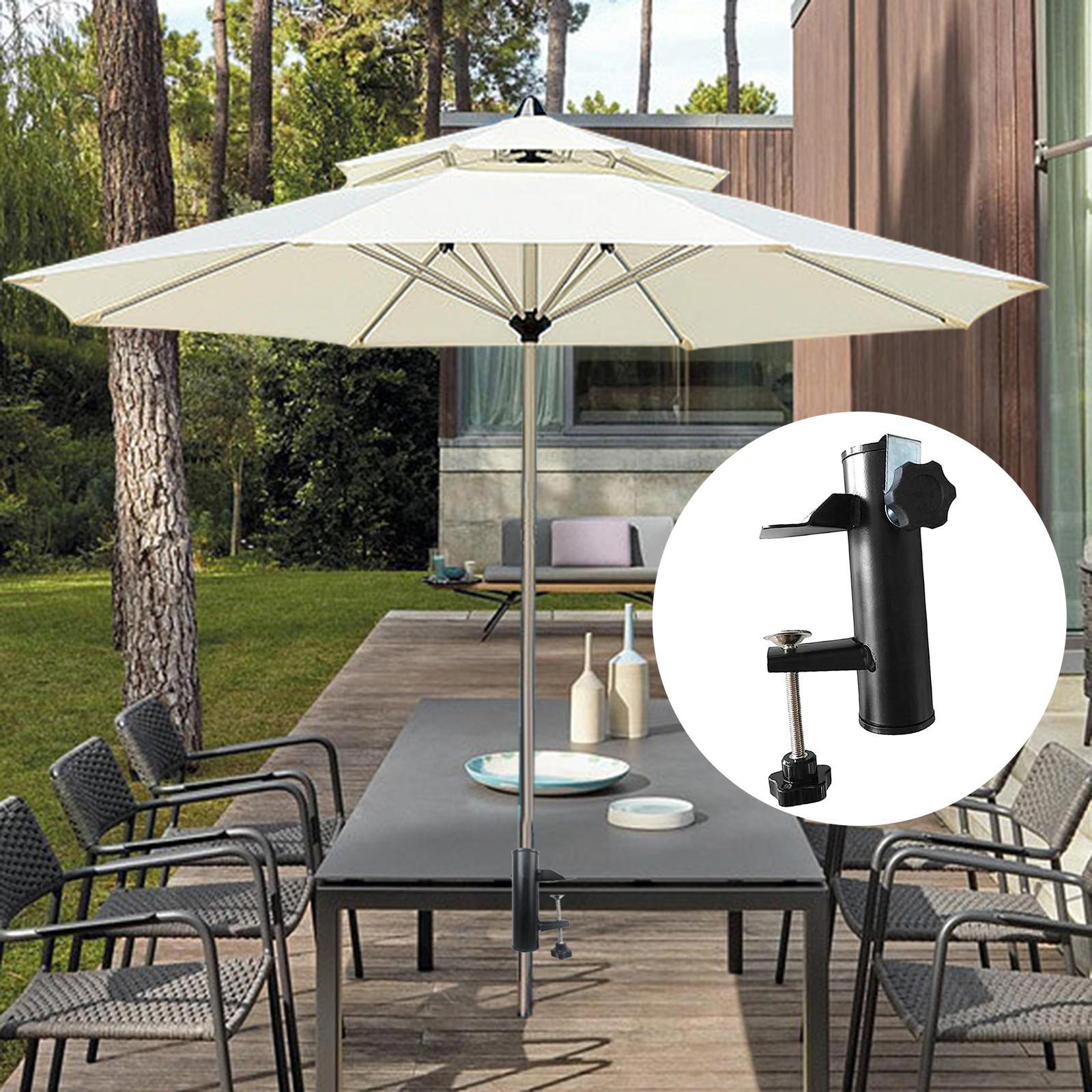 Deck Mount Umbrella Stand Parasol Holder Multipurpose Heavy Duty Fishing Umbrella Mount Clamp Umbrella Holder for Deck for Lawn Boats Patio