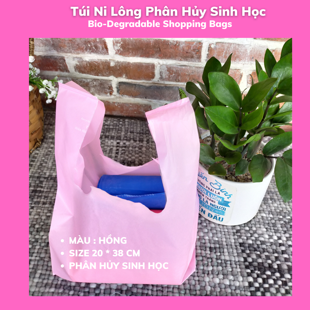 1 Kí Bao Ni Lông Tự Hủy Sinh Học - Kiều Gia - MÀU SẮC - 4 Size / 1 Kilograms Of Bio-degradable Shopping Bags - KieuGia - Color : 5 COLORS - 5 SIZES