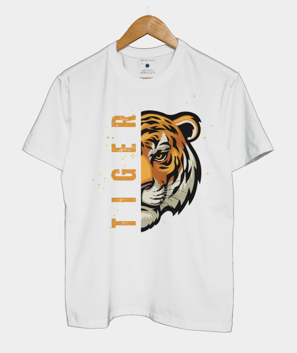 Áo thun nam nữ cổ tròn Unisex form chuẩn 100% Cotton 2 chiều - Tiger