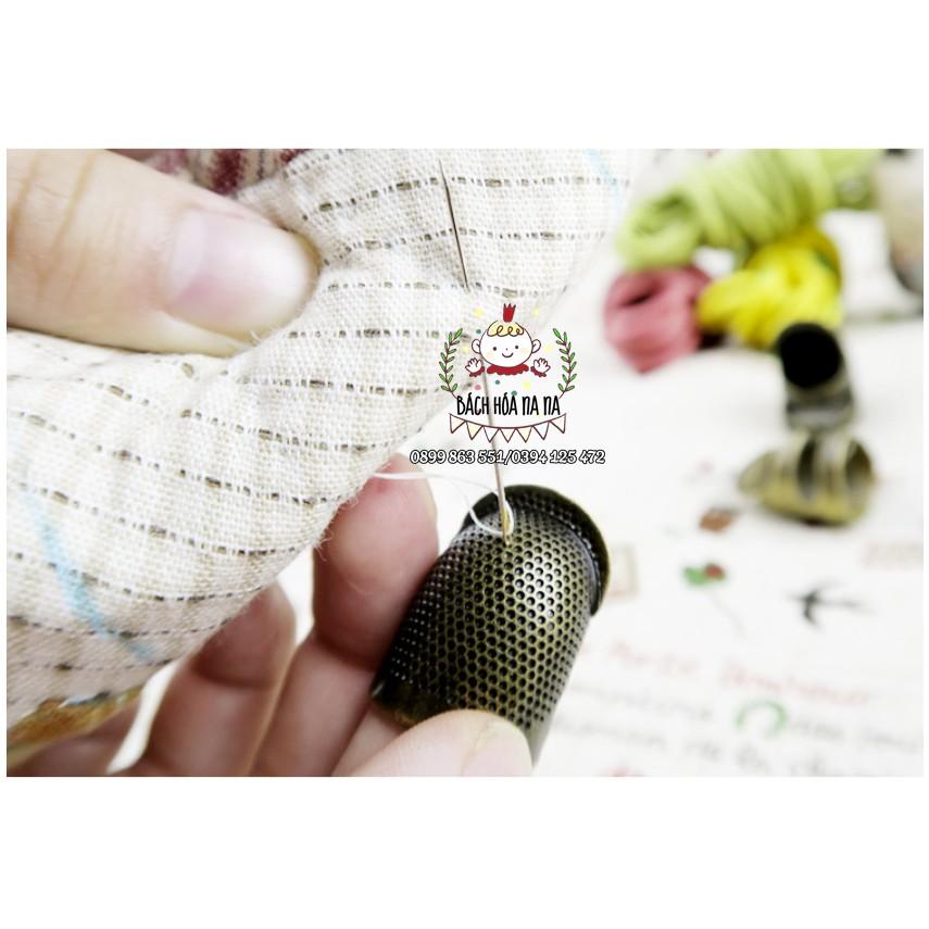 Đê đe tay Cherish bằng kim loại bảo vệ ngón tay khi thêu thùa, may vá - Bách hóa Na Na Handmade DIY Shop