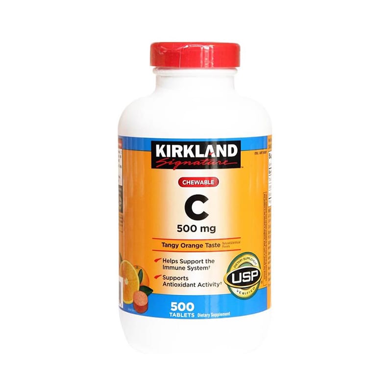Viên Uống Bổ Sung Vitamin C Kirkland Signature Vitamin C (1000mg x 500 Viên) - giúp tăng cường hệ miễn dịch