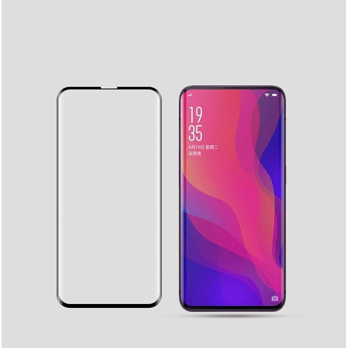 Dán kính cường lực full màn hình 5D dành cho OPPO Find X phủ màu