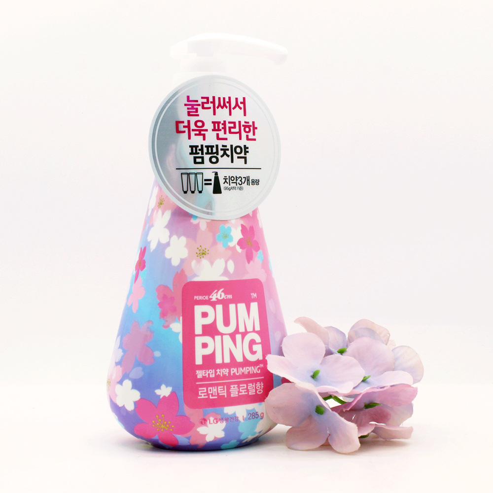 Kem đánh răng thơm miệng hoa anh đào Pump Flower Hàn Quốc 285g