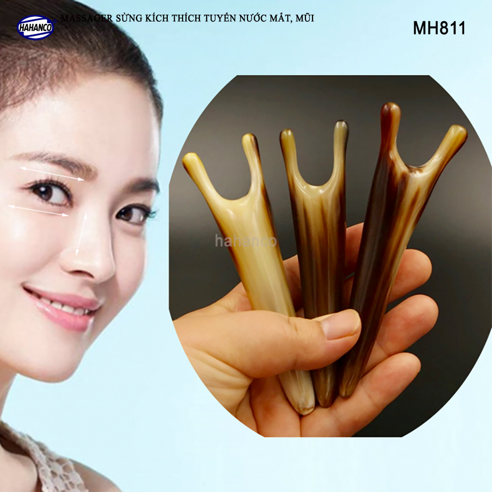Dụng cụ Mát xa sừng kích thích tuyến nước mắt/mũi Điểm huyệt giúp lưu thông máu️