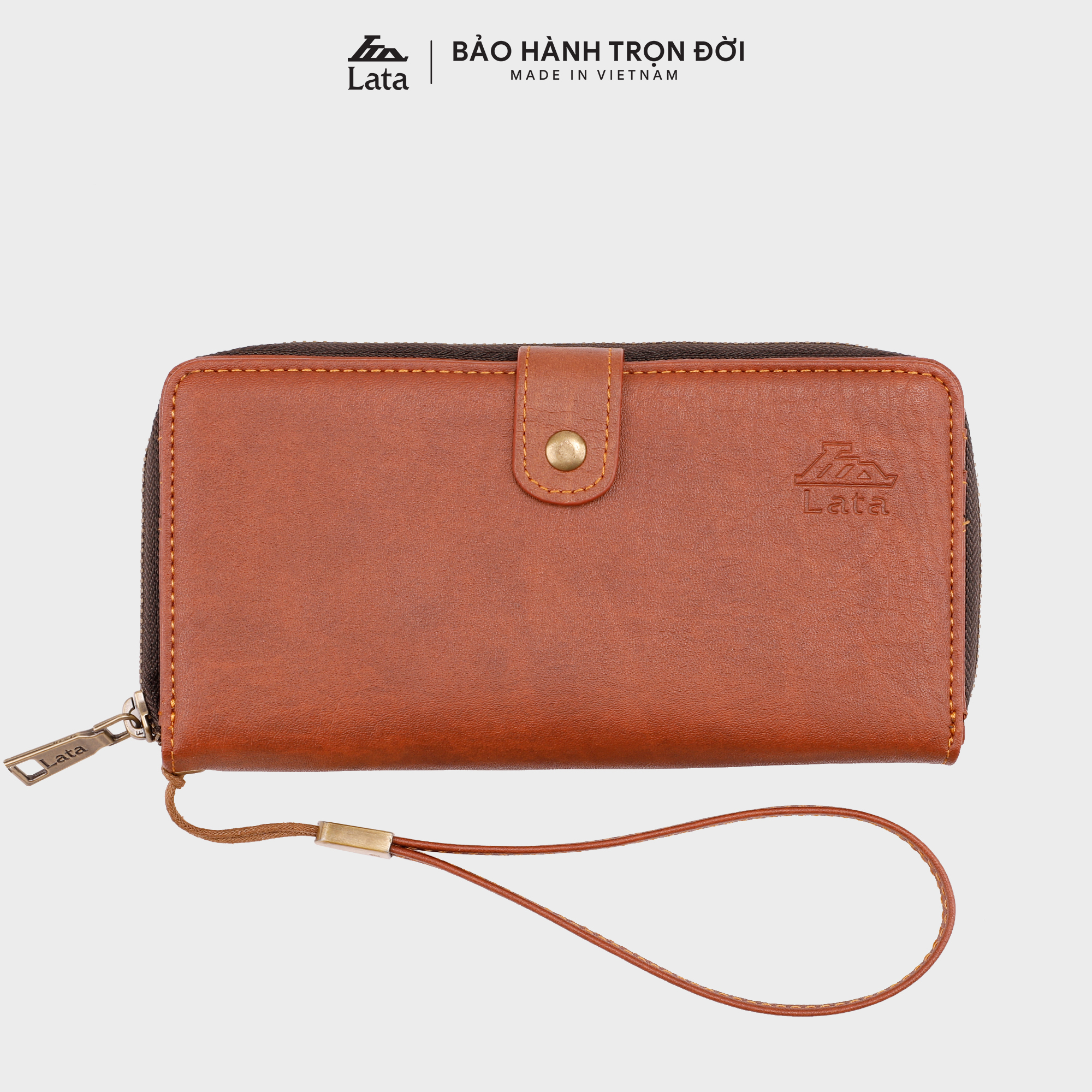 Ví Cầm Tay Thời Trang Unisex Lata Vn34 - Bò Đậm