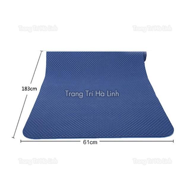 Thảm tập Yoga TPE chống trượt cao cấp 2 lớp - Thảm tập Gym xịn chống thấm hút mồ hôi