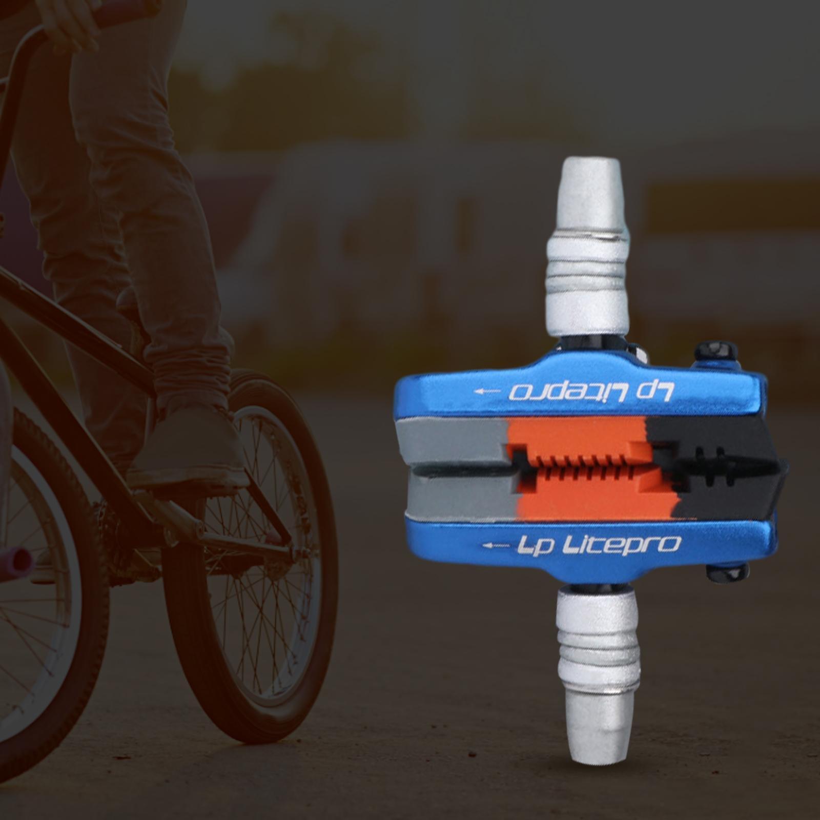 2x 2x Premium Durable Bike Brake Blocks  Mountain Road  Brake Pads  Repair Accessories