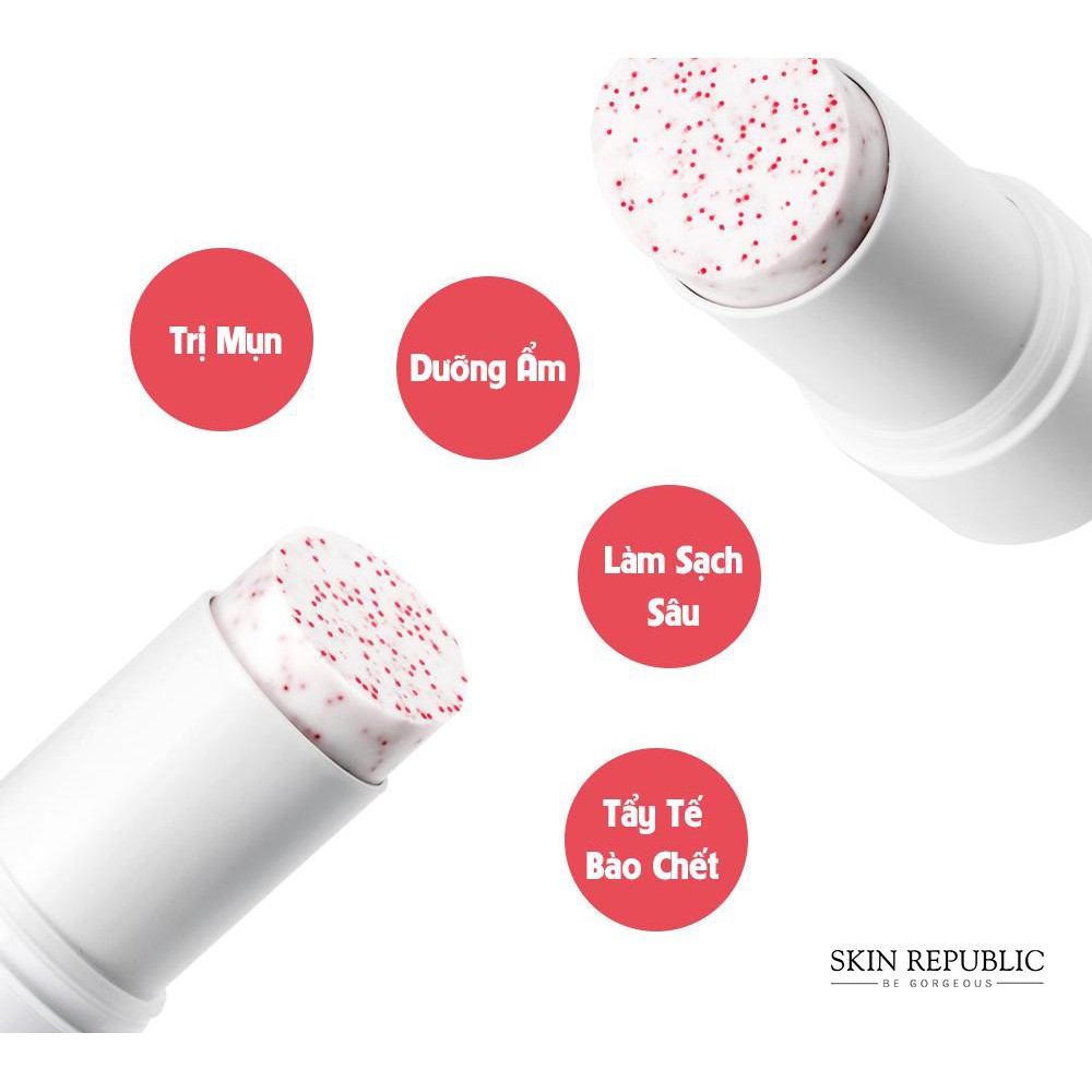 Thanh Lăn Trị Mụn Đầu Đen So’Natural Red Peel Pore Clear Stick Hàn Quốc