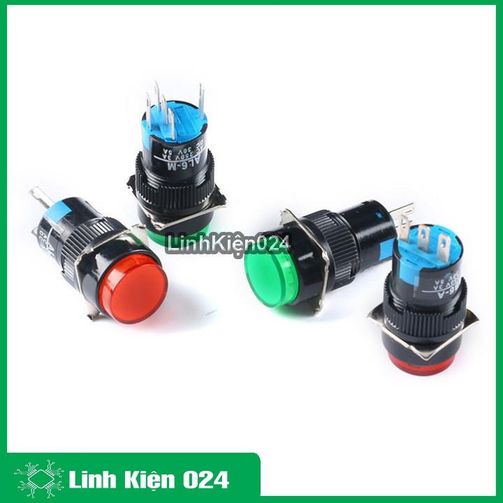 Nút Nhấn Đề 15mm-24VDC AL6- A Nhấn Giữ Có Đèn