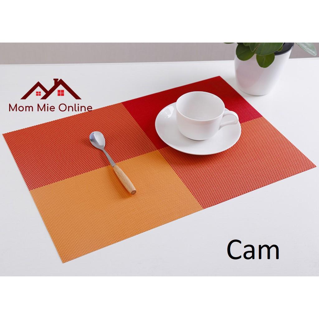 Tấm lót bàn ăn cách nhiệt chống trượt phân màu - L002