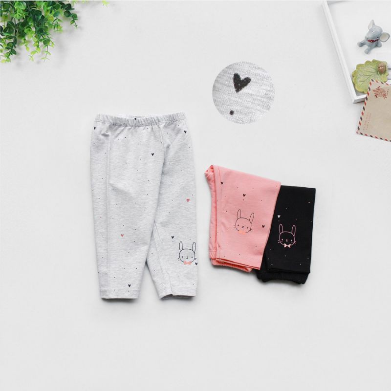 Legging lửng cotton mềm cho bé gái 1-13 tuổi