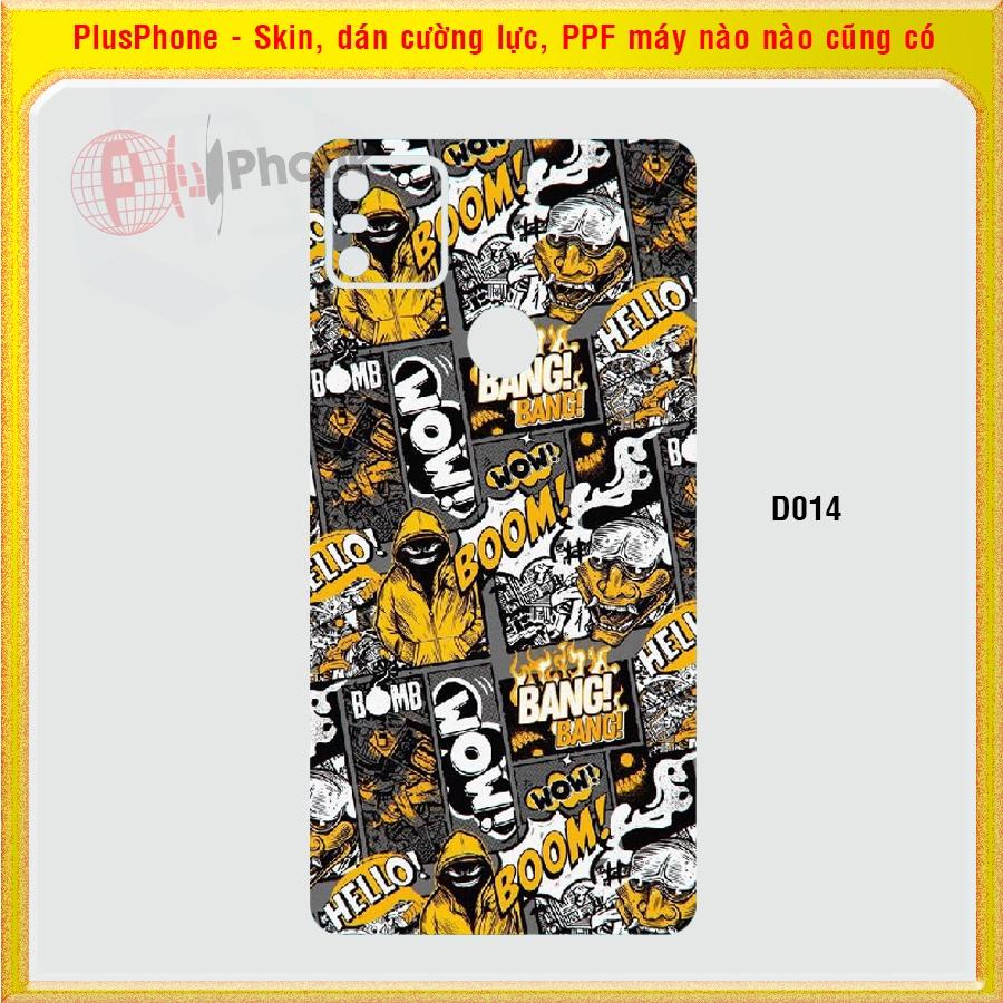 Dán Skin mặt sau cho Bphone 3, 3 Pro, Bphone B86, B86s mẫu Thom Browne, matrix camo
