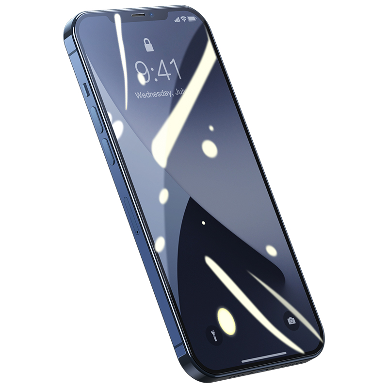 Kính cường lực 3D tràn viền dùng cho iPhone 12 Series Baseus full-Screen Curved Tempered Glass (Bộ 2 miếng, 0.3mm, Full Coverage Screen protector) (hàng chính hãng)