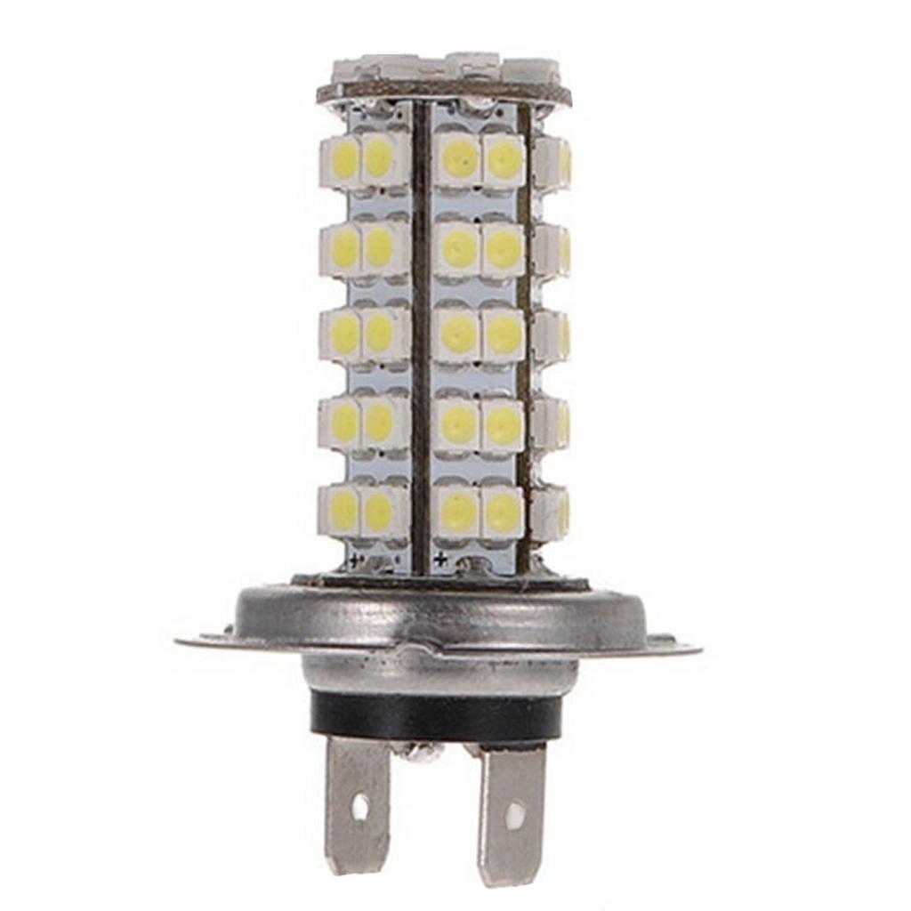 Xenon 68 SMD Car H7 6000K LED Light Bulbs for Fog Driving DRL Headlight Lamp