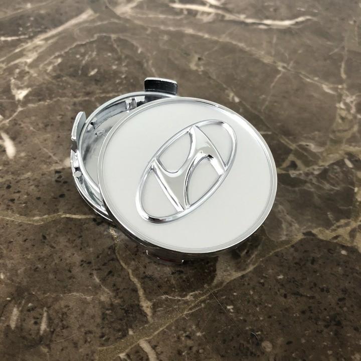 Logo chụp mâm, ốp lazang bánh xe ô tô Hyundai HY-60 Kích thước 60mm