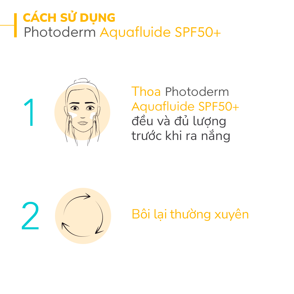 Kem chống nắng giảm bóng nhờn cho mọi loại da Bioderma Photoderm Aquafluide SPF50+ Claire 40ml [Màu da Tự nhiên]