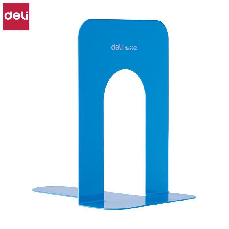 Giá dựng sách 90mm Deli - 1 đôi - E9262-Xanh/Đen Giao Ngẫu Nhiên