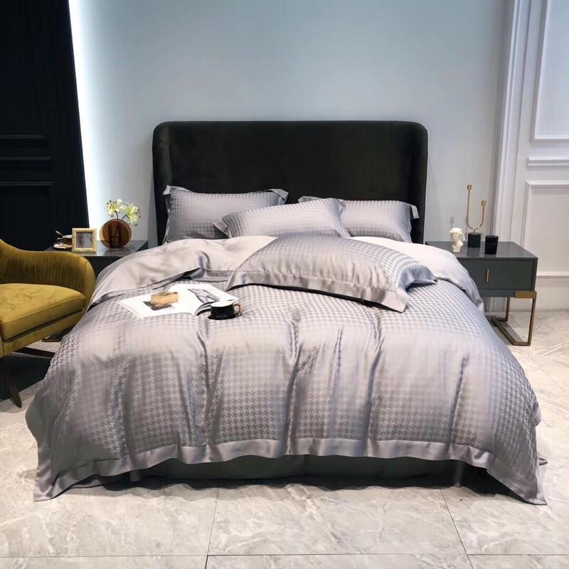 Bộ chăn ga gối tencel trơn 4 món