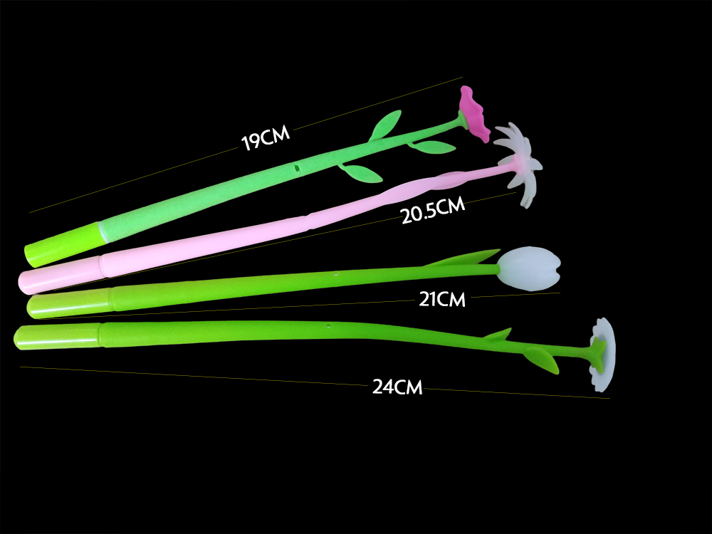 Combo 4 bút viết nước kiểu hình bông hoa cúc tulip hướng dương nhiều cánh ghi chép trang trí Legaxi