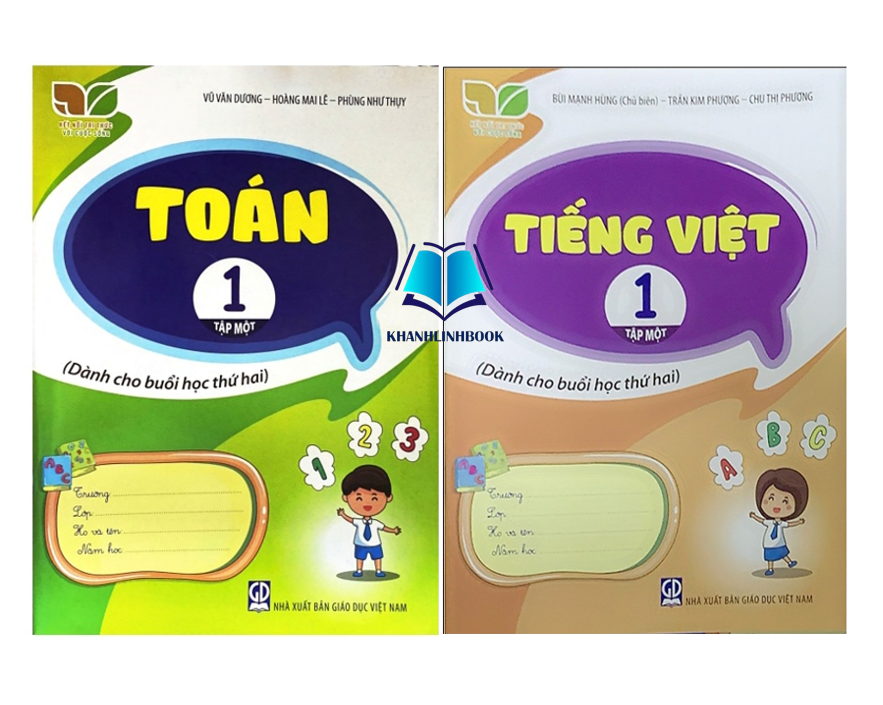 Sách - Combo 2 cuốn Toán + Tiếng việt 1 - tập 1 (Dành cho buổi học thứ hai) (Kết nối tri thức với cuộc sống)