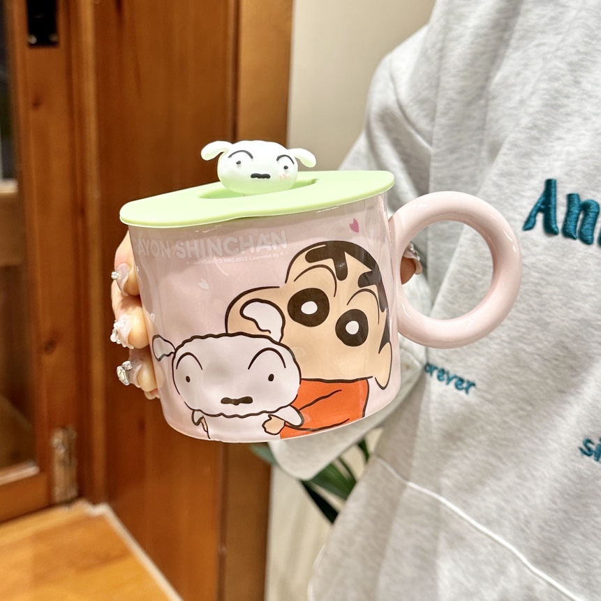 Ly Sứ Cao Cấp Hoạt Hình Crayon Shin Chan Thể Tích 400ml