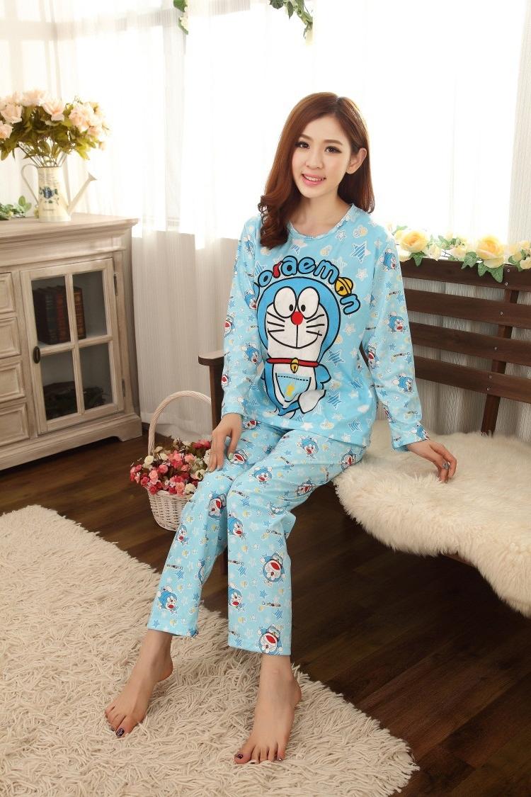 Bộ đồ ngủ hoạt hình dài tay DND01