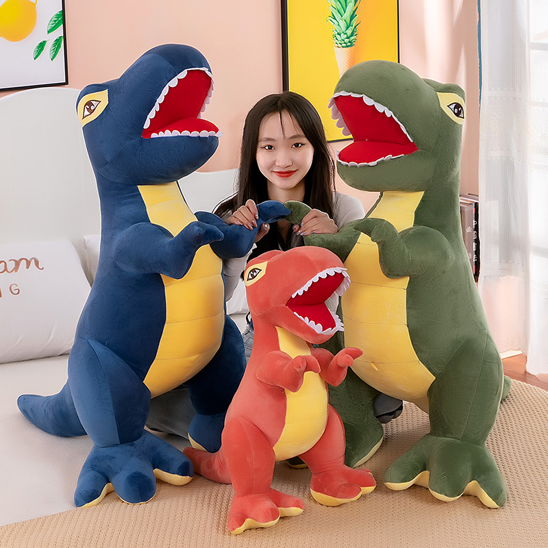 Gấu bông khủng long bạo chúa Dinosaur mạnh mẽ siêu ngầu (30cm---&gt;60cm) vải nhung mềm mịn cao cấp, an toàn cho bé