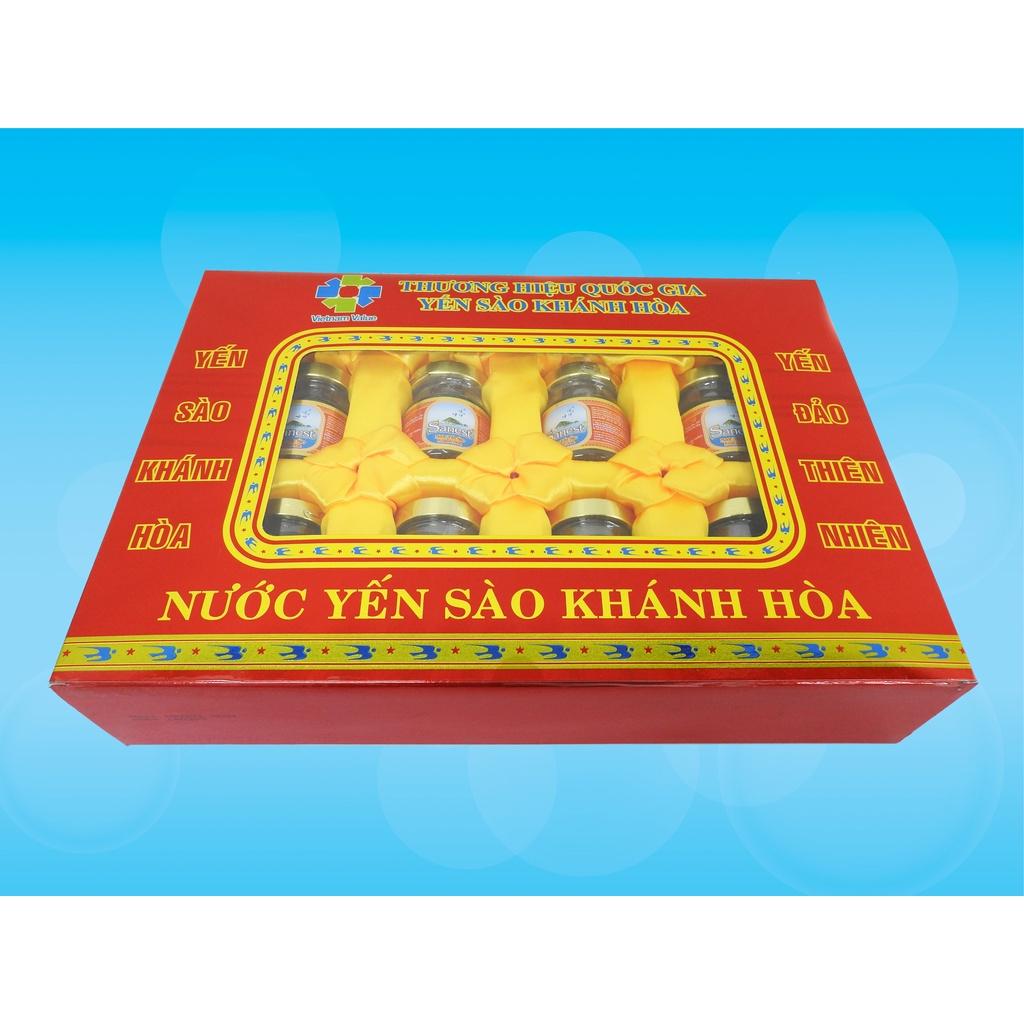 [Hộp 8 lọ] Nước Yến sào Khánh Hòa Sanest đóng lọ 70ml - Có đường 002