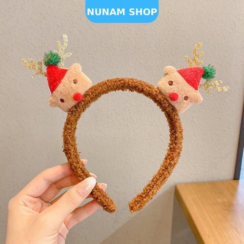 Băng đô cài tóc lông cừu noel giáng sinh đáng yêu xinh xắn Nunam Shop