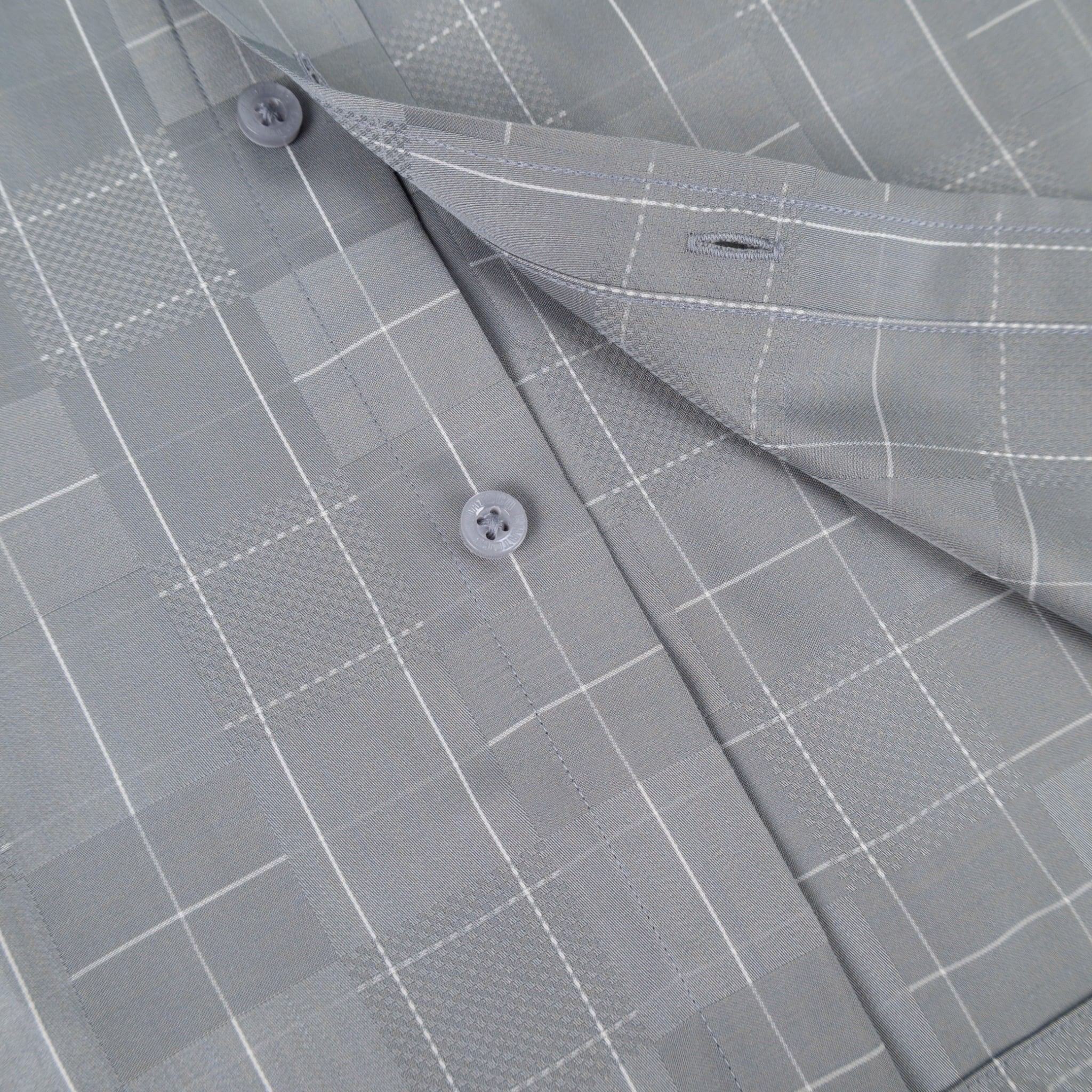 Áo sơ mi nam KHATOCO Tailor Fit ngắn tay A1MN538T2-CNCR760-2704-N