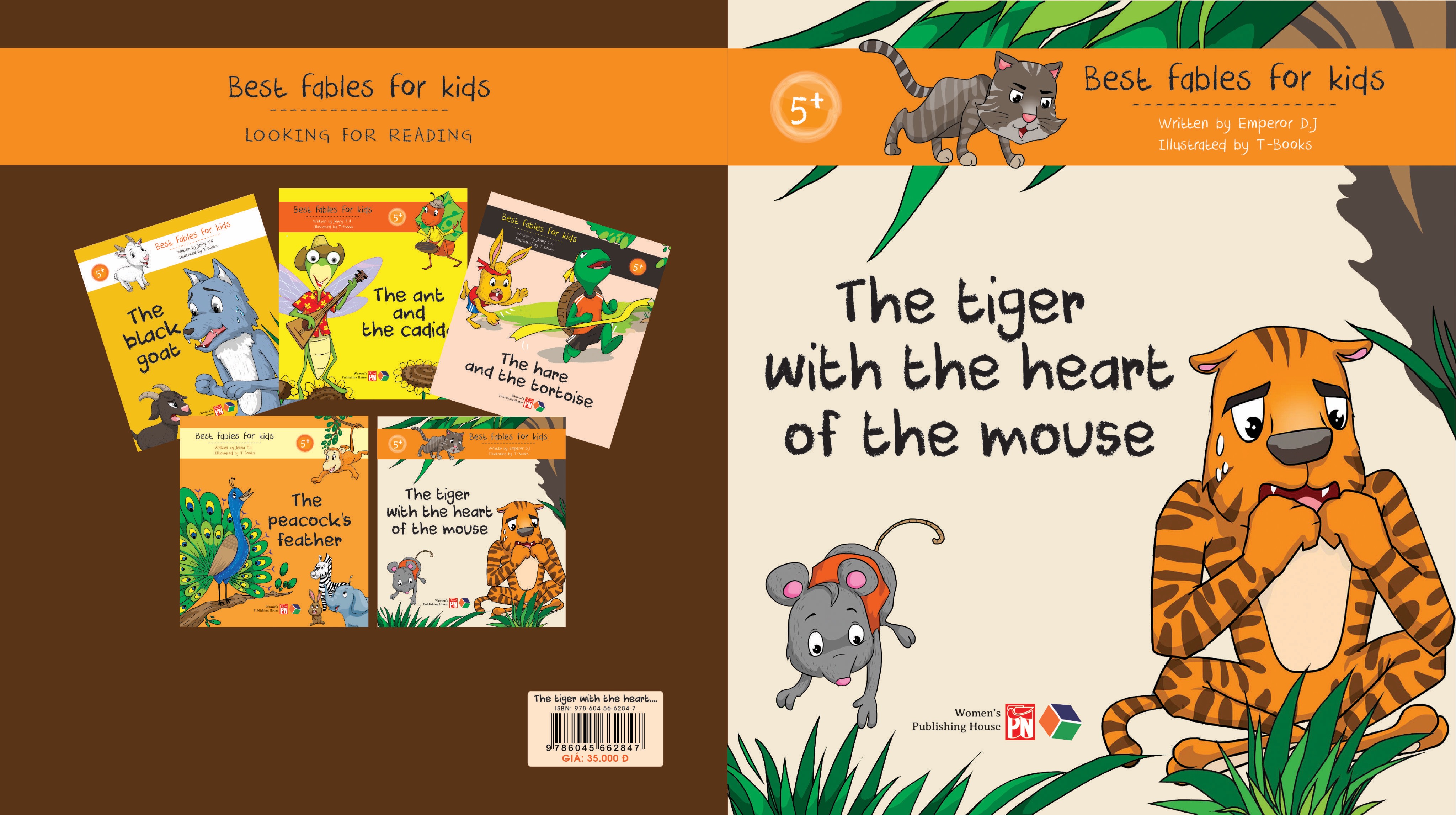 The tiger with the heart of the mouse ( Best fables for kids) Truyện  tranh đơn ngữ cho thiếu nhi
