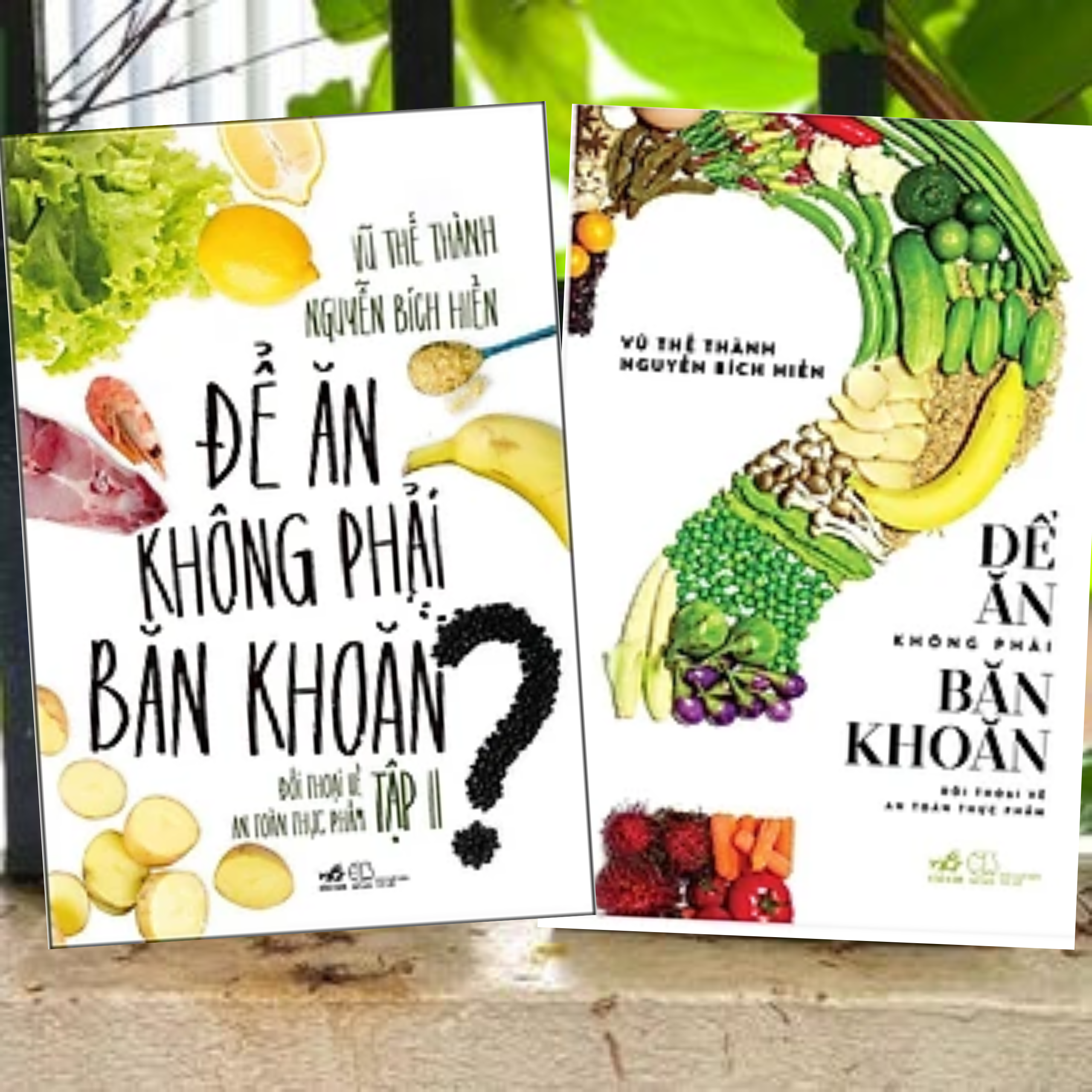 Combo 2Q Sách Ẩm Thực/ Ăn Uống Đúng Cách/ Chăm Sóc Sức Khỏe: Để Ăn Không Phải Băn Khoăn ( tập 1+2)