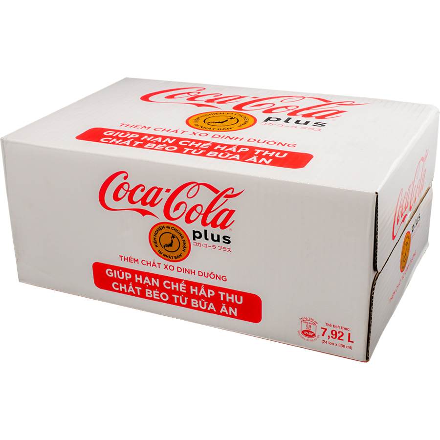 Thùng 24 Lon Nước Giải Khát Coca-Cola Plus 320ml x24