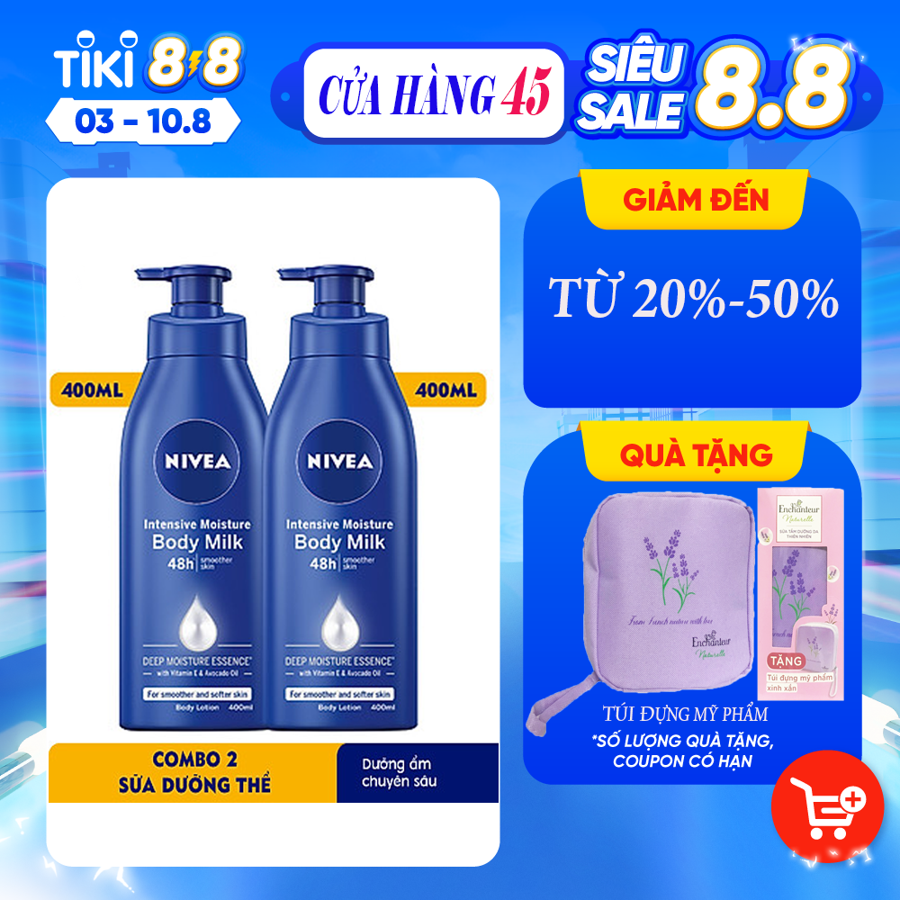 Combo 2 Sữa Dưỡng Thể Dưỡng Ẩm Chuyên Sâu 400ml -  80204