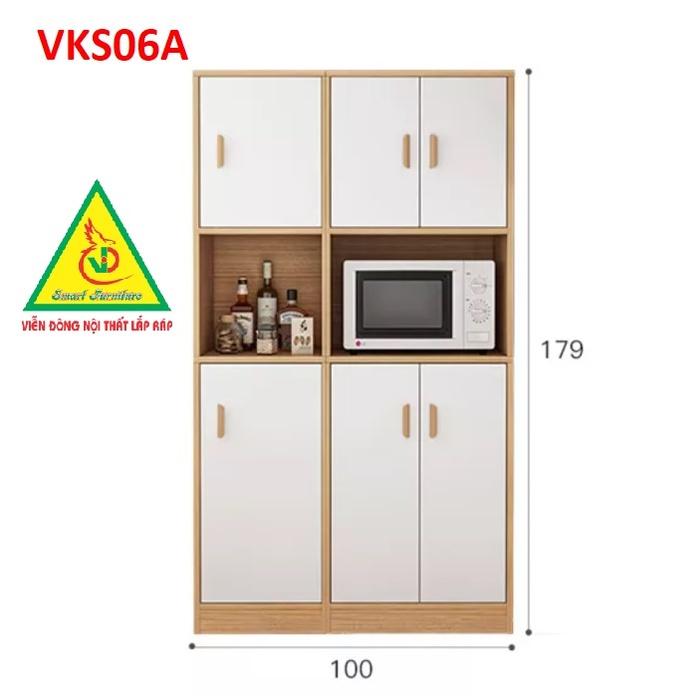 Tủ để đồ nhà bếp nhiều ngăn VKS06A - Nội thất lắp ráp Viendong Adv
