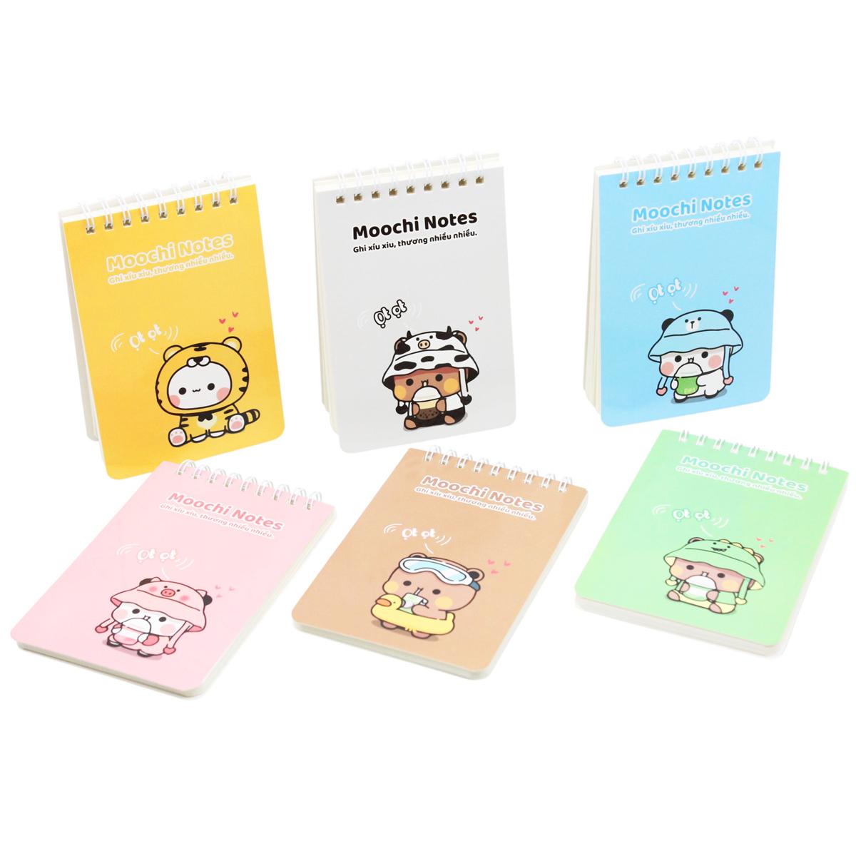 Sổ Lò Xo Moochi Notes B7 - Kẻ Ngang - 120 Trang 80gsm - The Sun 03