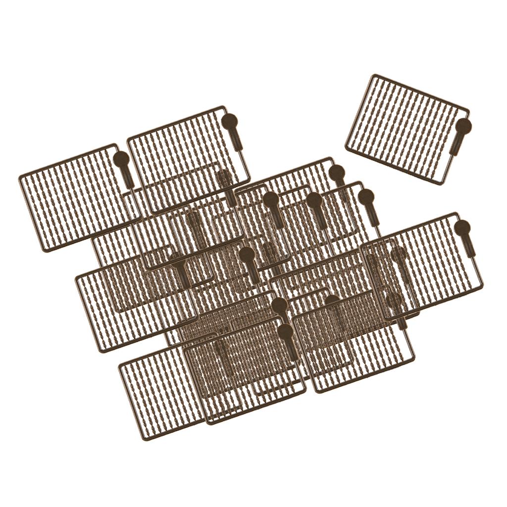 20 Cards 2400Pcs Carp Fishing Hair Rig Boilie Bait Dumbell Stops Stoppers