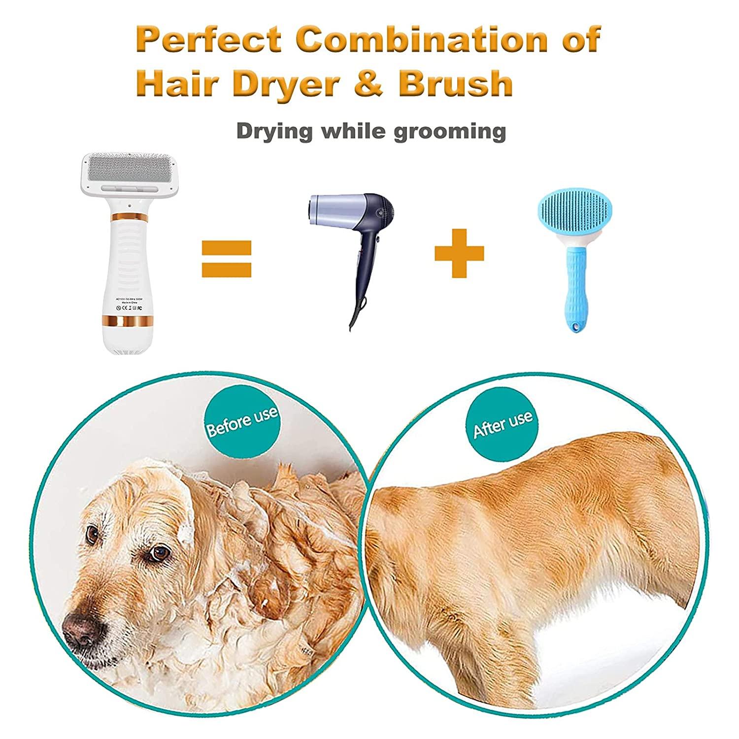 Máy Sấy Lông Thú Cưng 2 Trong 1 Di Động Máy Sấy Lông Lược Cho Thú Cưng Chó Mèo