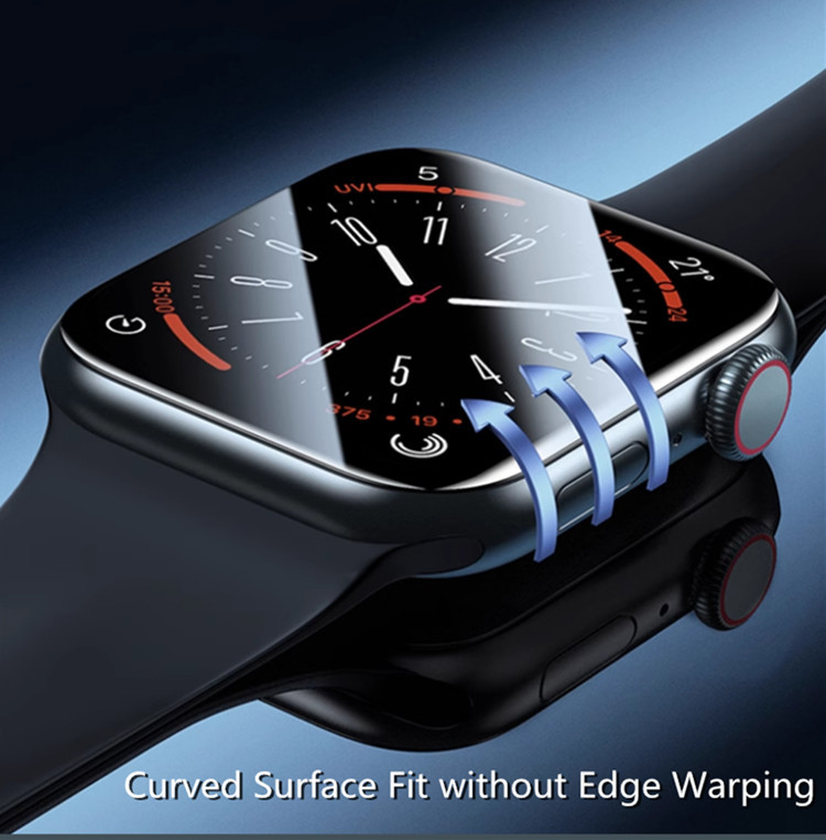 Miếng dán TPU có khung hỗ trợ dán bảo vệ màn hình GOR cho Apple Watch Series 11 / 10 Size 42mm &amp; 46mm - Hàng Chính Hãng