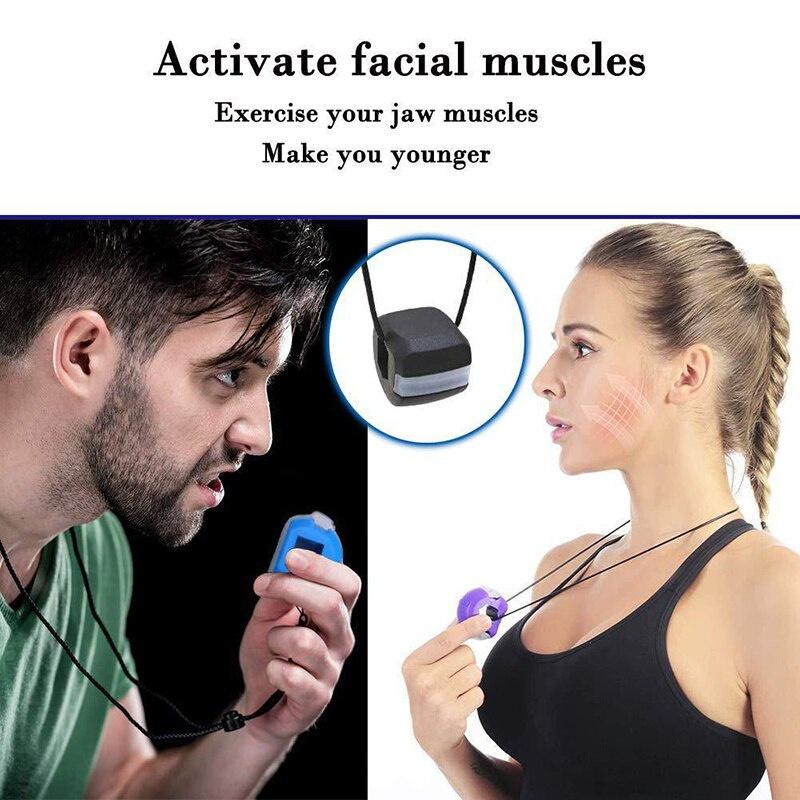 Fitness Face Masseter men facial pop n go mouth jawline Jaw Muscle Exerciser chew ball chew bite breaker training Body Skin Care