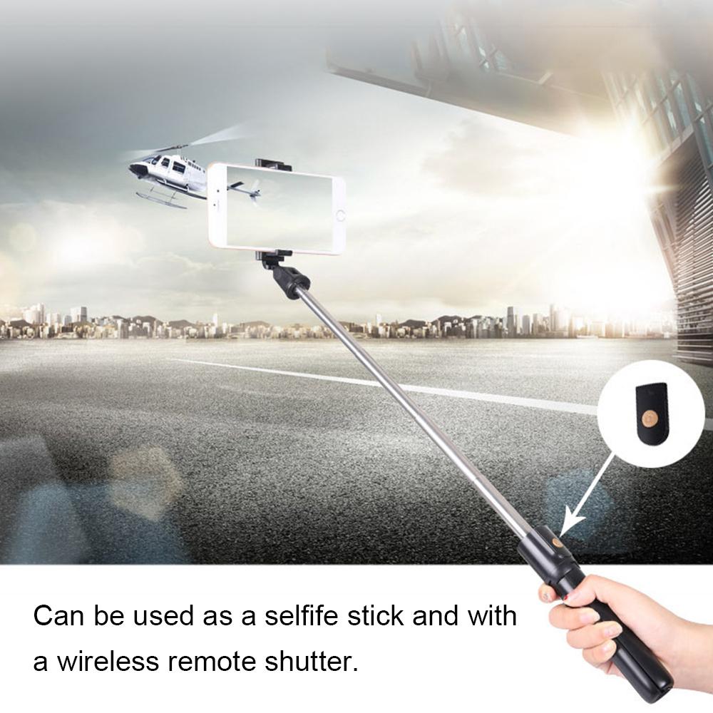 Chân đế gậy chụp ảnh tự sướng 2 trong 1 với giá đỡ điện thoại Màn trập từ xa Phát trực tiếp Video trực tuyến