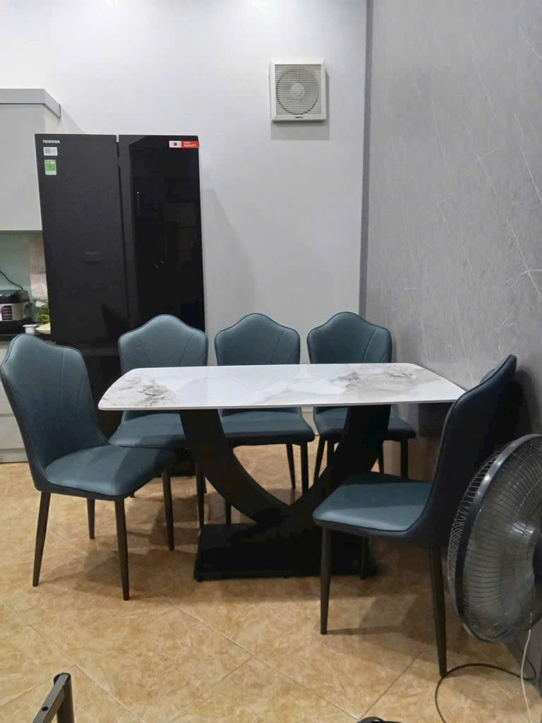 Bộ bàn ăn mặt đá nhập khẩu sang trọng, hiện đại CTL01 Juno Sofa nhiều lựa chọn