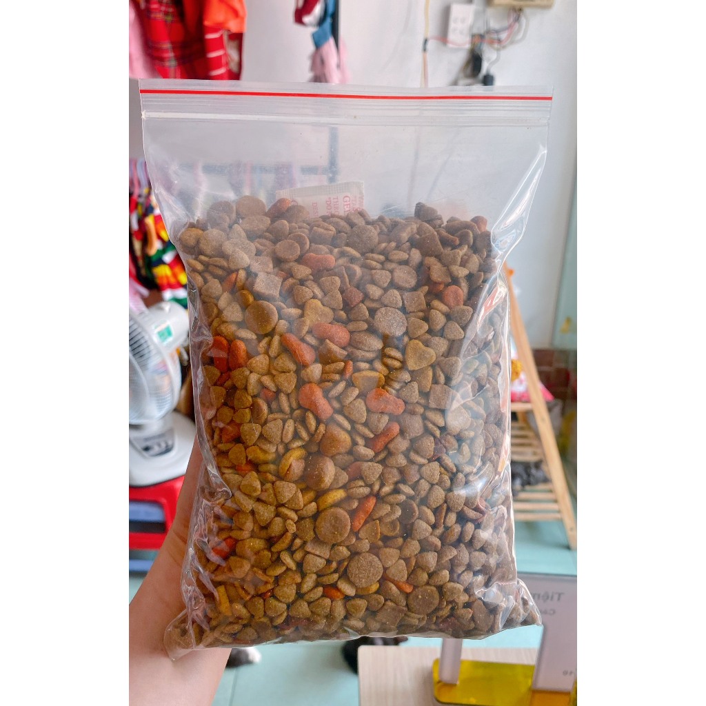 TÚI CHIẾT MIX NHIỀU VỊ GÀ BÒ RAU CỦ CHO CHÓ KÉN ĂN ( TÚI 800G )