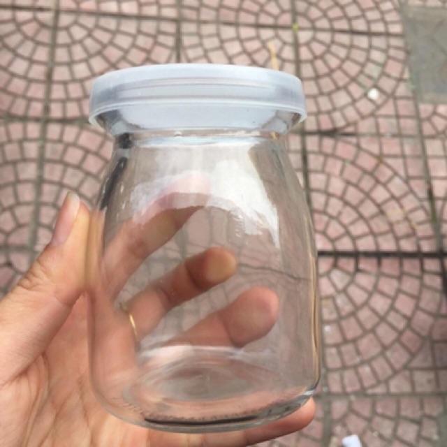 Sét 12 hũ thủy tinh làm sữa chua 2 cỡ 100 mL và 200 ml