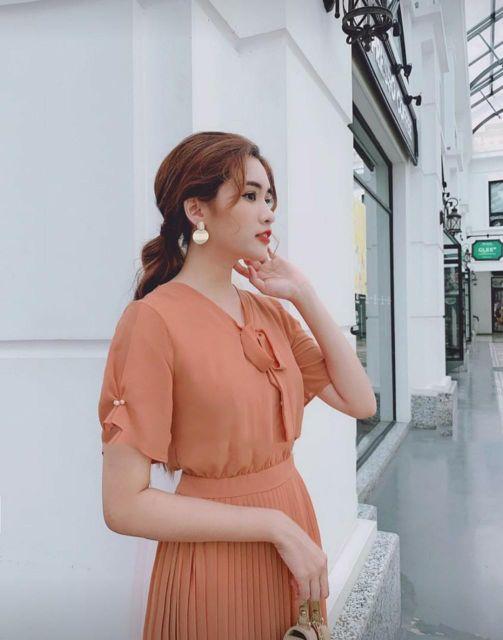 Đầm xếp li XL00260 Kèm ảnh thật