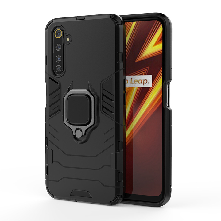 Ốp lưng cho Realme 6 Pro iRON - MAN IRING Nhựa PC cứng viền dẻo chống sốc
