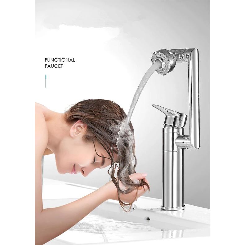 Vòi lavabo xoay 360 độ đa năng Bathroom Sink Faucet