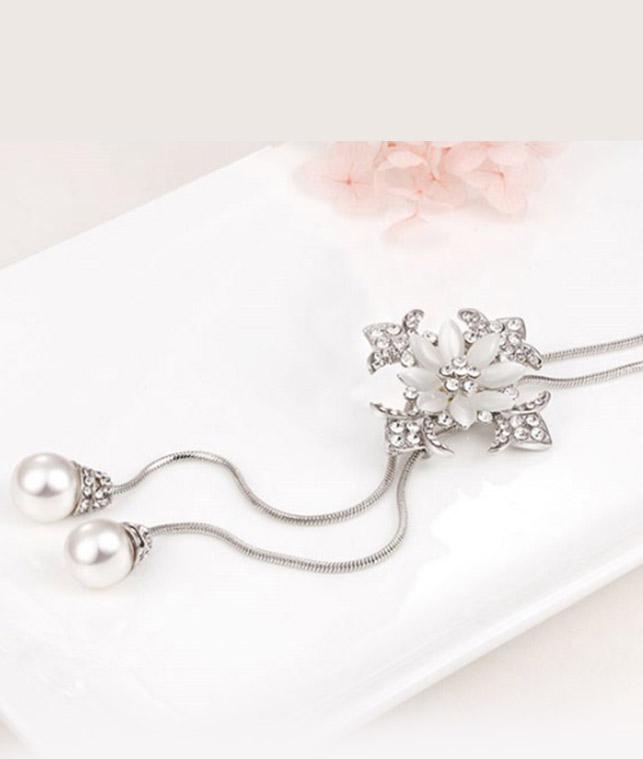 Dây chuyền dài hoa 8 cánh BHDC132