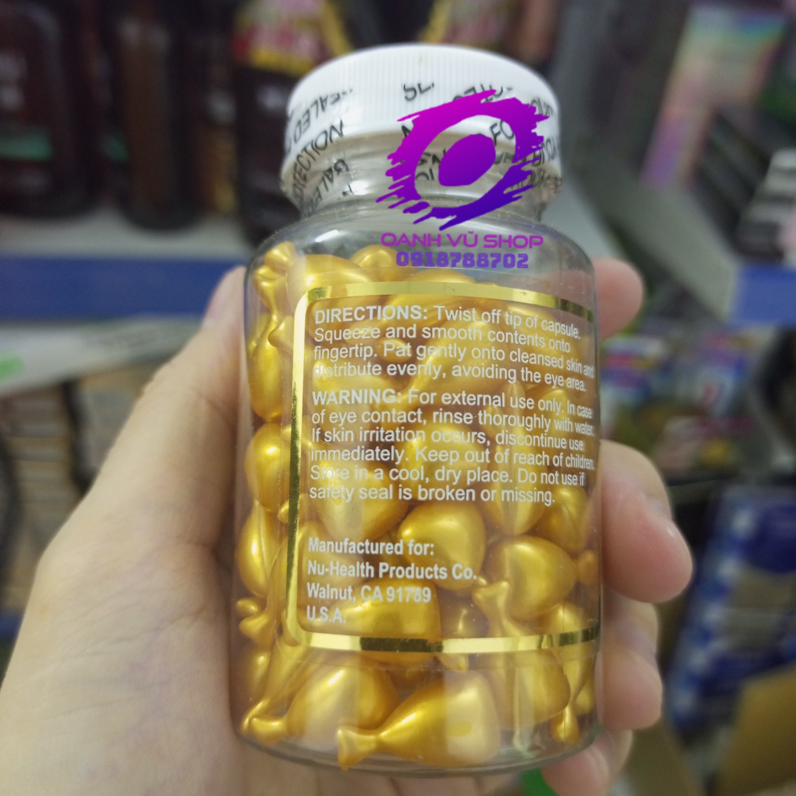Viên nang dưỡng da sữa ong chúa vitamin E Health Pro Royal Jelly thoa mặt của Mỹ USA